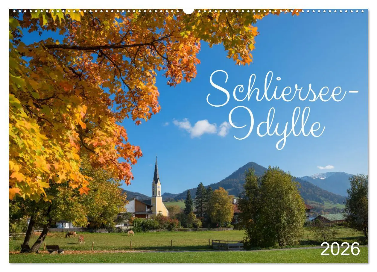 Cover: 9783457267707 | Schliersee-Idylle (Wandkalender 2026 DIN A2 quer), CALVENDO...