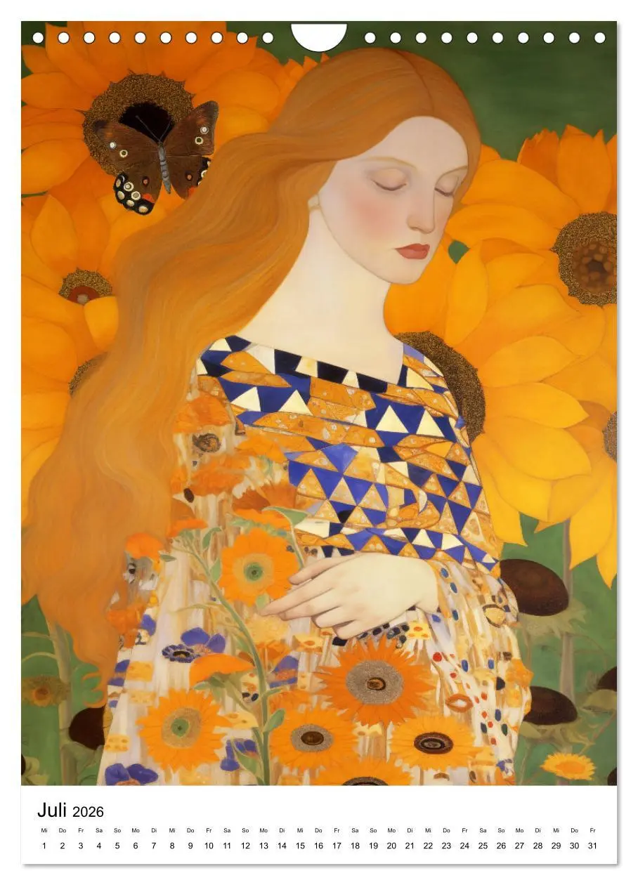 Bild: 9783516287707 | Künstliche Impressionen. Ein Jahr in Klimts Natur. (Wandkalender...