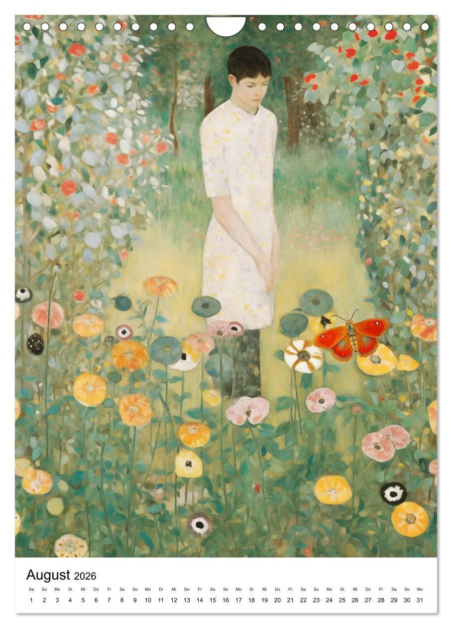 Bild: 9783516287707 | Künstliche Impressionen. Ein Jahr in Klimts Natur. (Wandkalender...