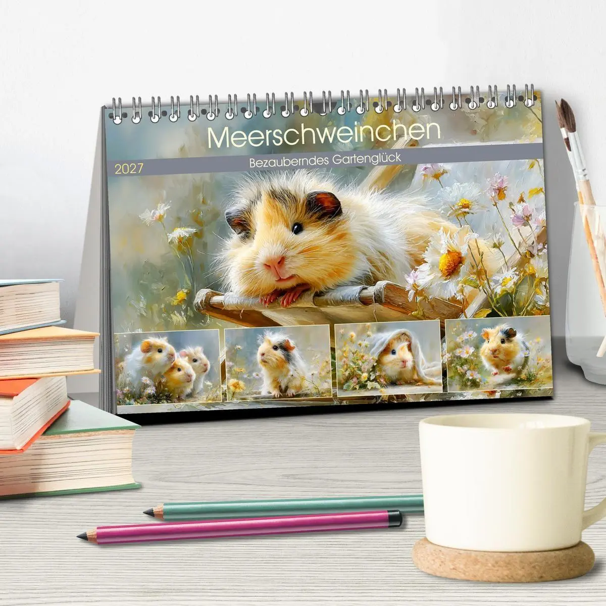 Bild: 9783516807707 | Meerschweinchen. Bezauberndes Gartenglück (Tischkalender 2027 DIN...