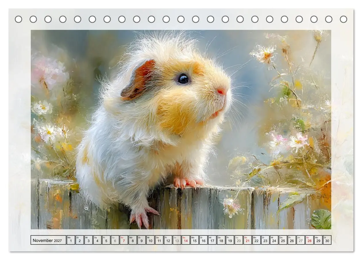 Bild: 9783516807707 | Meerschweinchen. Bezauberndes Gartenglück (Tischkalender 2027 DIN...
