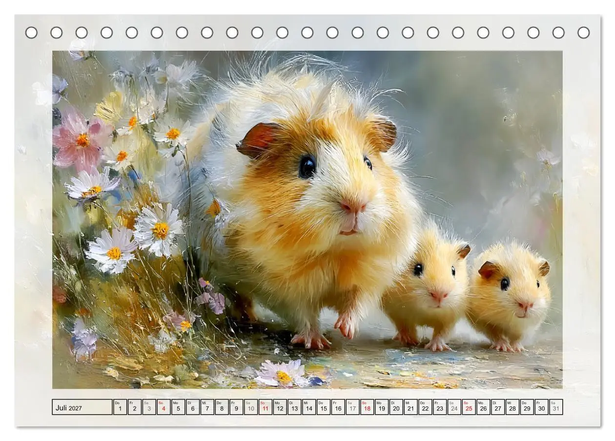 Bild: 9783516807707 | Meerschweinchen. Bezauberndes Gartenglück (Tischkalender 2027 DIN...