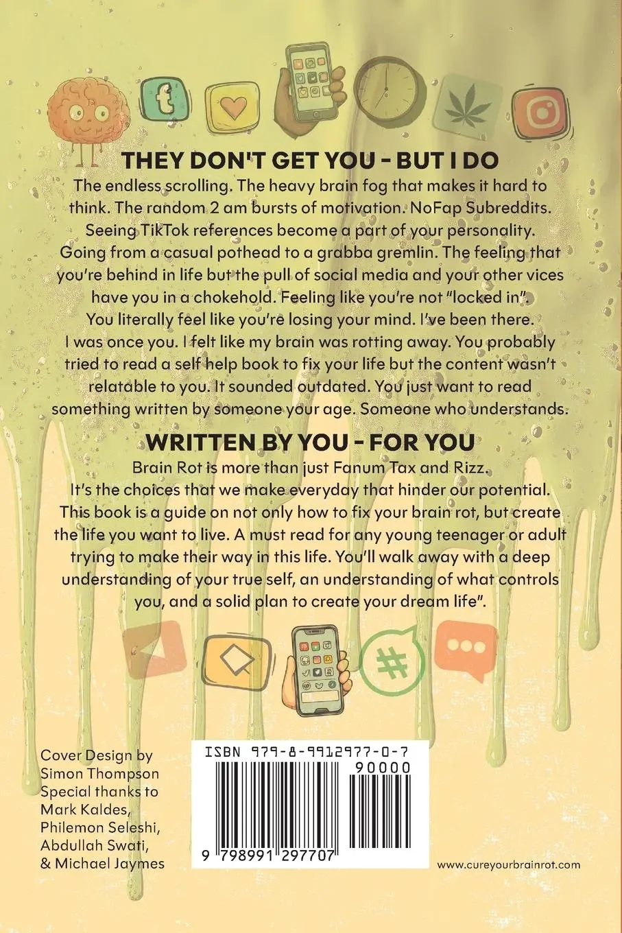 Rückseite: 9798991297707 | Cure Your Brain Rot | Pape Diop | Taschenbuch | Englisch | 2025