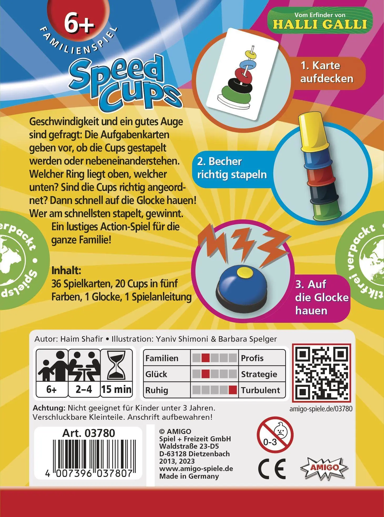 Bild: 4007396037807 | Speed Cups | AMIGO - Familien- und Gesellschaftsspiel | Haim Shafir
