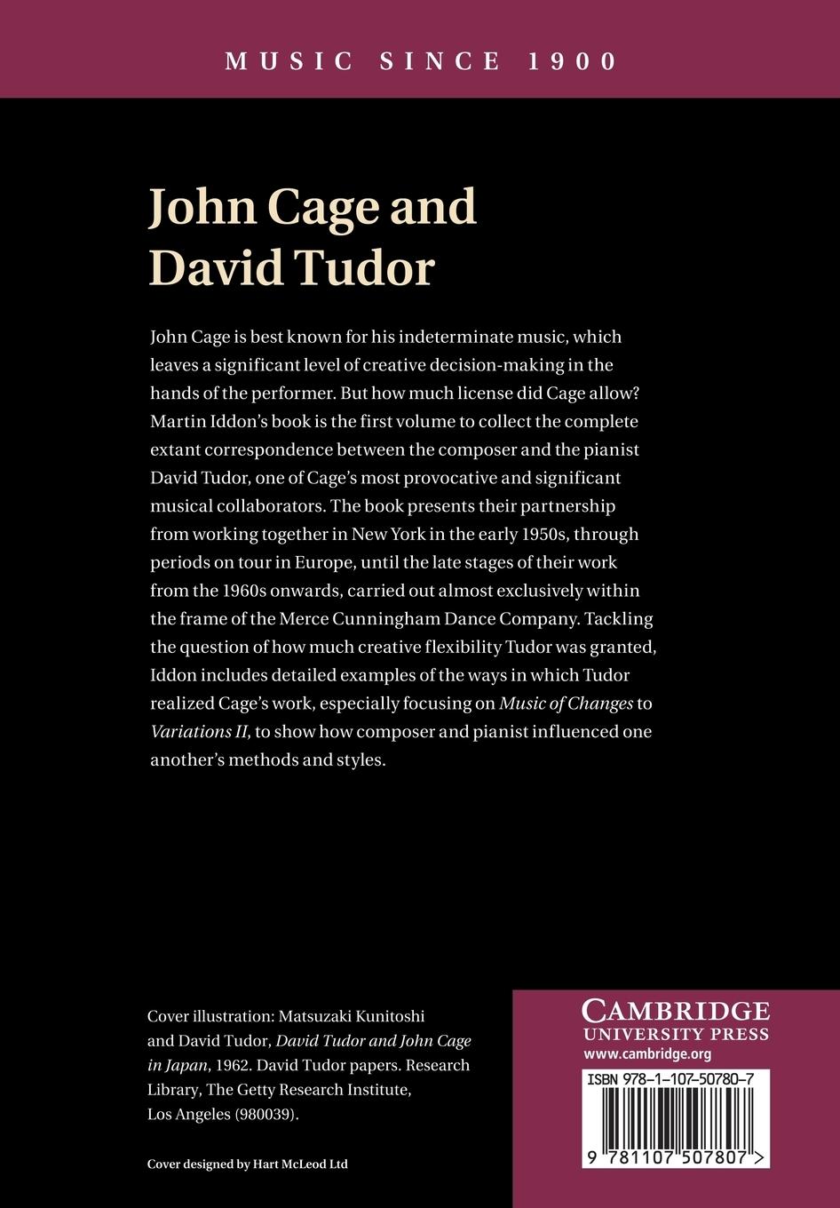 Rückseite: 9781107507807 | John Cage and David Tudor | Martin Iddon | Taschenbuch | Englisch