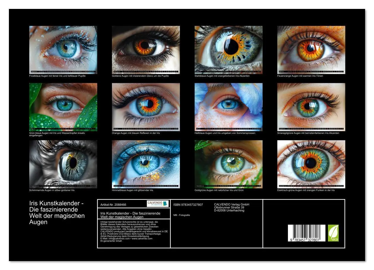 Bild: 9783457327807 | Iris Kunstkalender - Die faszinierende Welt der magischen Augen...