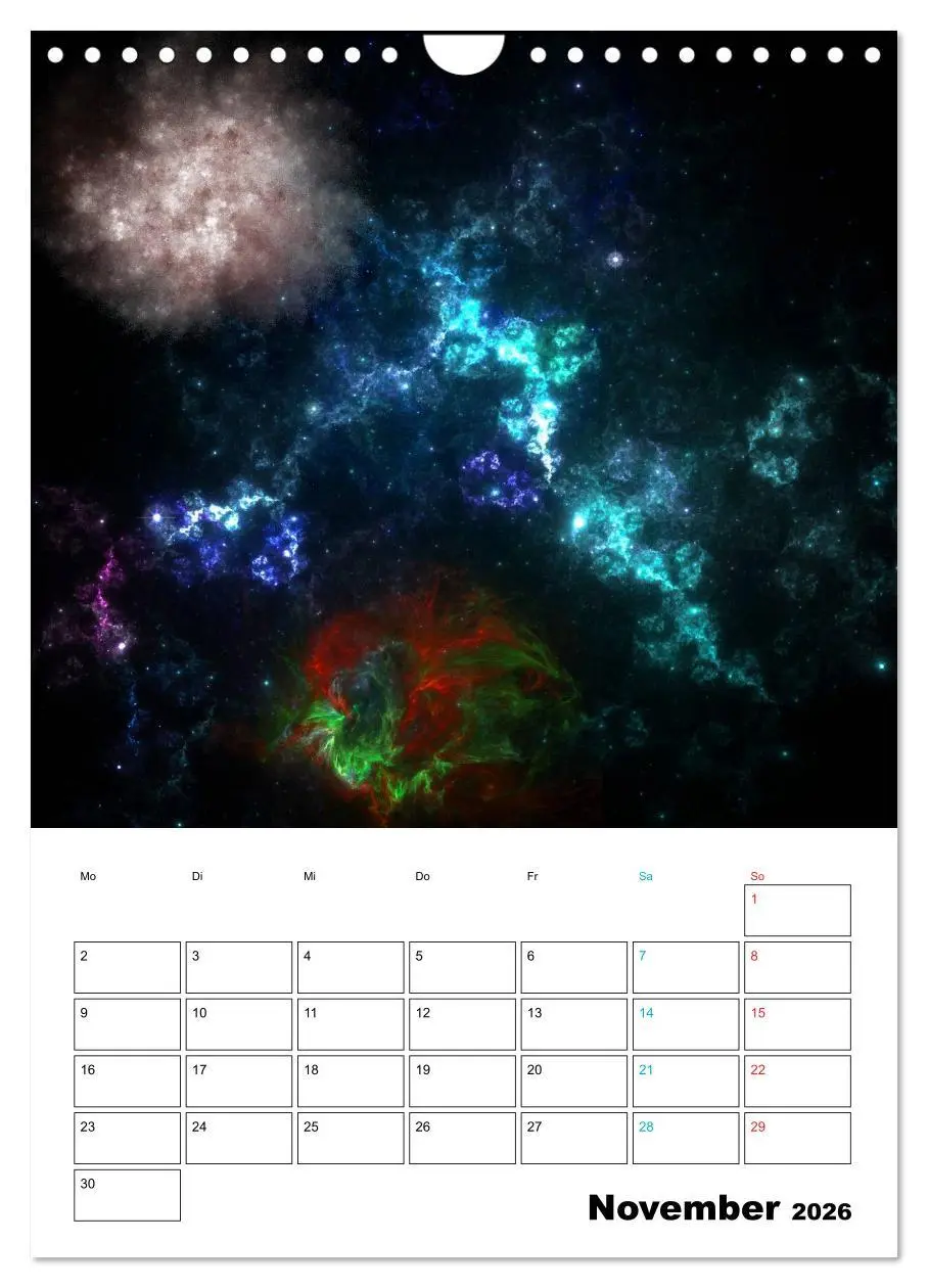Bild: 9783516417807 | Im Weltraum (Wandkalender 2026 DIN A4 hoch), CALVENDO Monatskalender