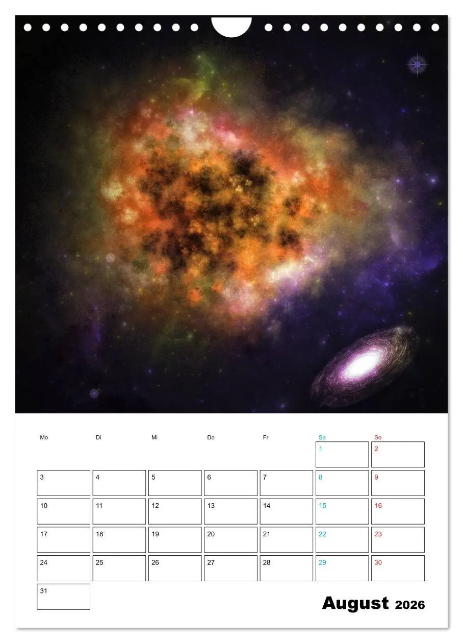 Bild: 9783516417807 | Im Weltraum (Wandkalender 2026 DIN A4 hoch), CALVENDO Monatskalender