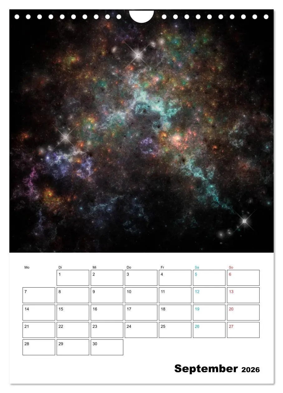 Bild: 9783516417807 | Im Weltraum (Wandkalender 2026 DIN A4 hoch), CALVENDO Monatskalender