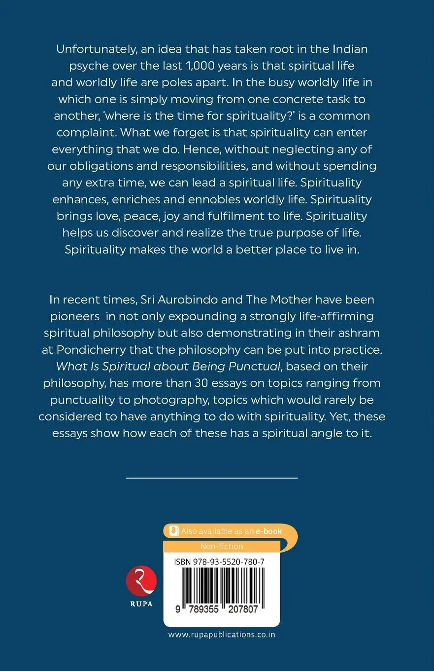 Rückseite: 9789355207807 | WHAT IS SPIRITUAL ABOUT BEING PUNCTUAL? | Ramesh Bijlani | Taschenbuch