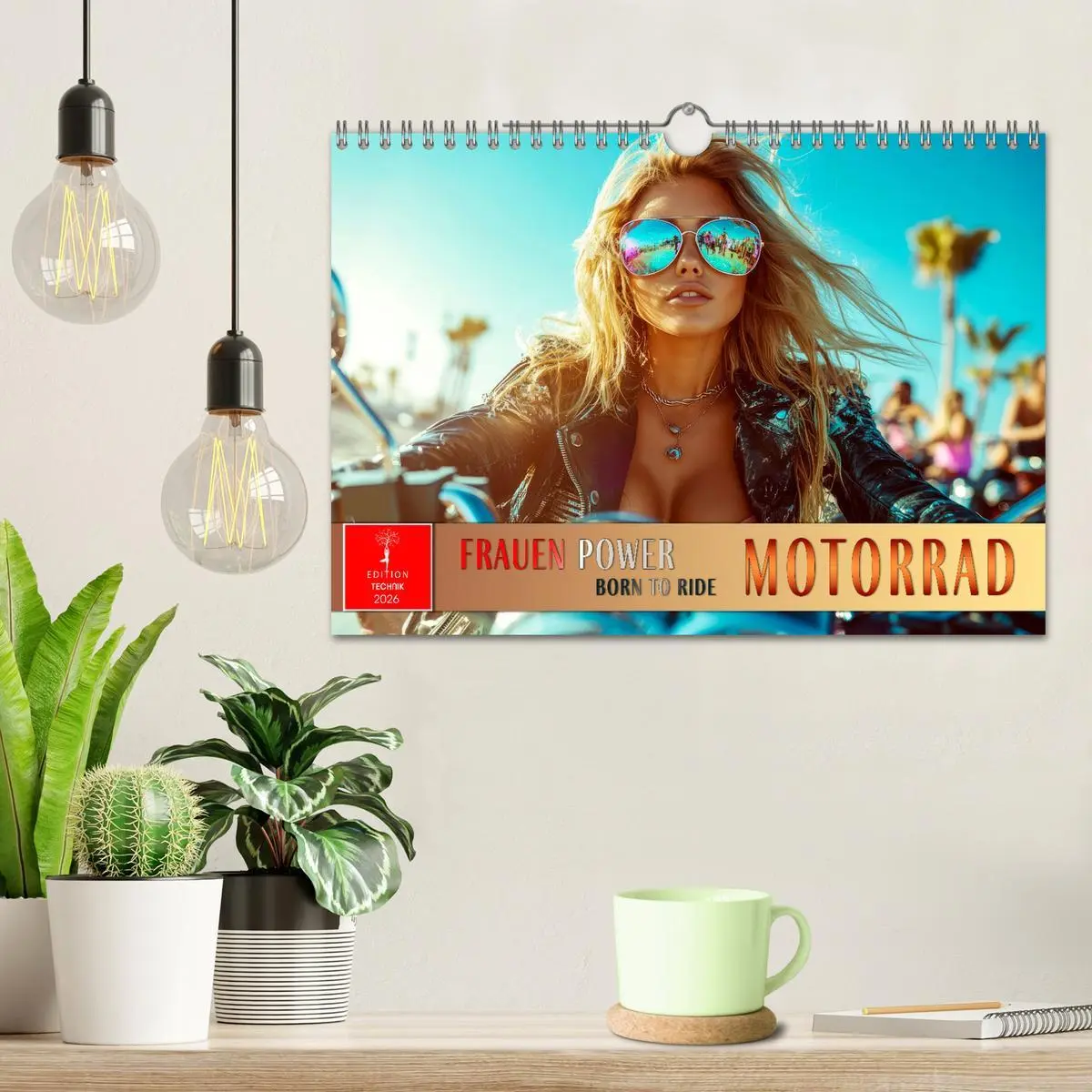 Bild: 9783457247907 | Frauen Power Motorrad (Wandkalender 2026 DIN A4 quer), CALVENDO...