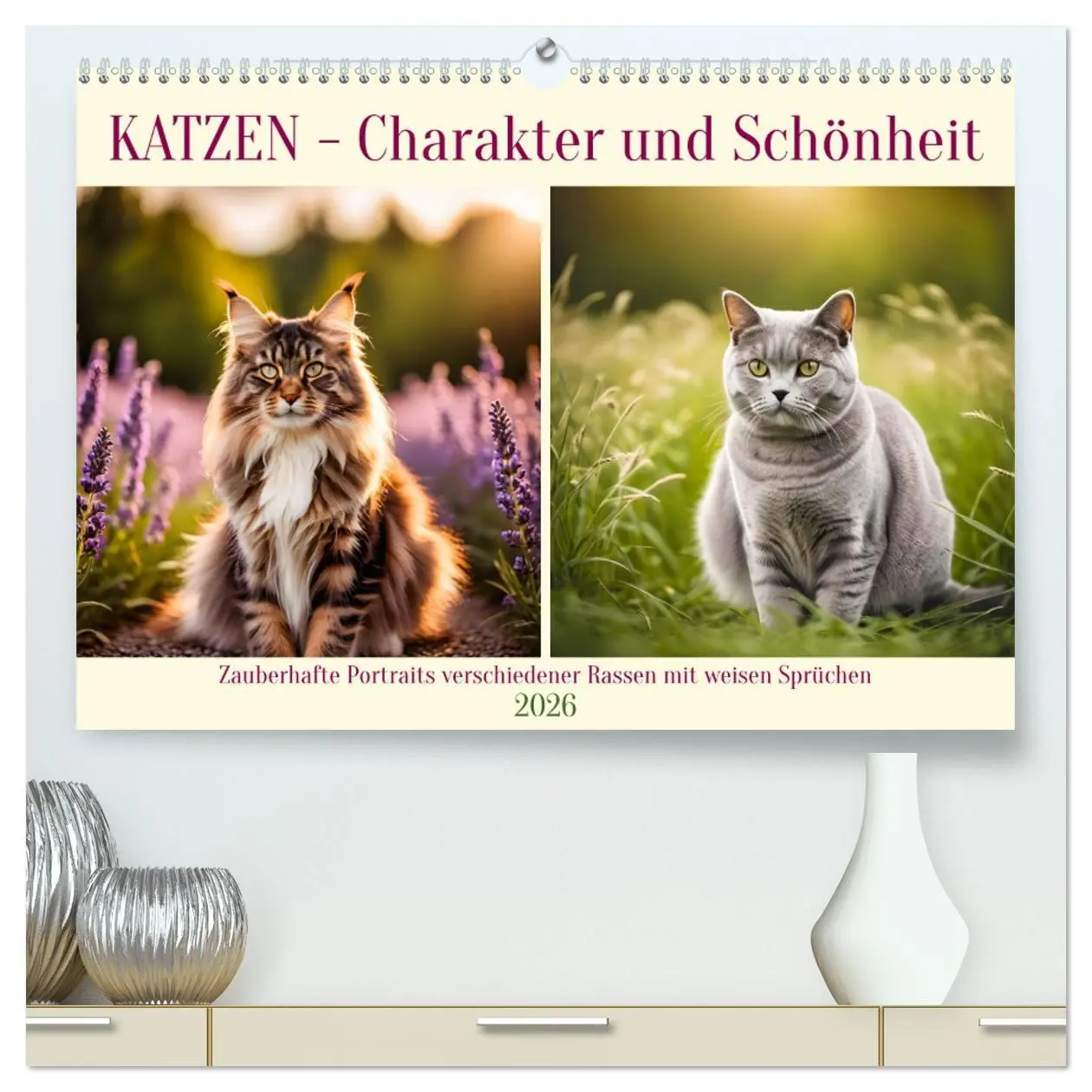 Cover: 9783457317907 | Katzen - Charakter und Schönheit (hochwertiger Premium Wandkalender...