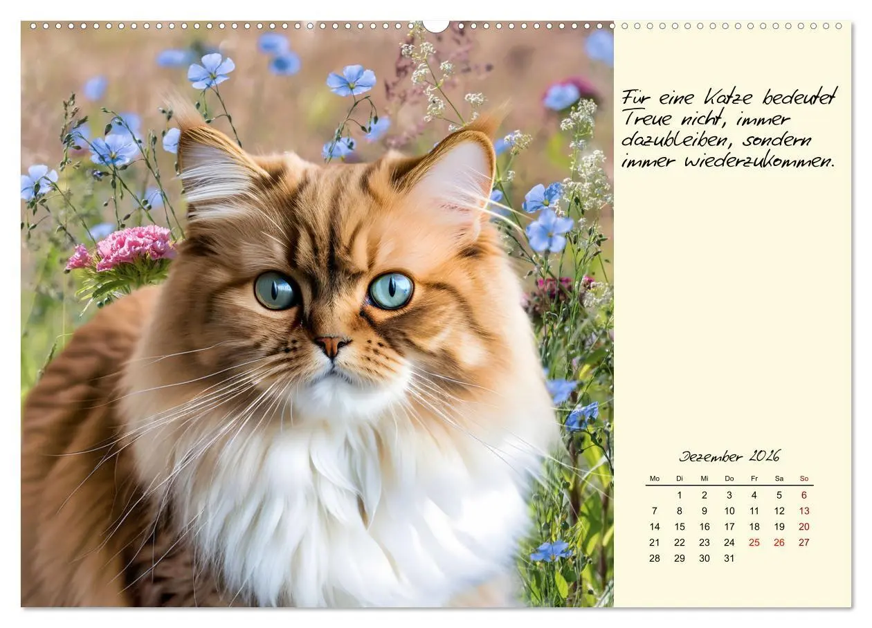 Bild: 9783457317907 | Katzen - Charakter und Schönheit (hochwertiger Premium Wandkalender...