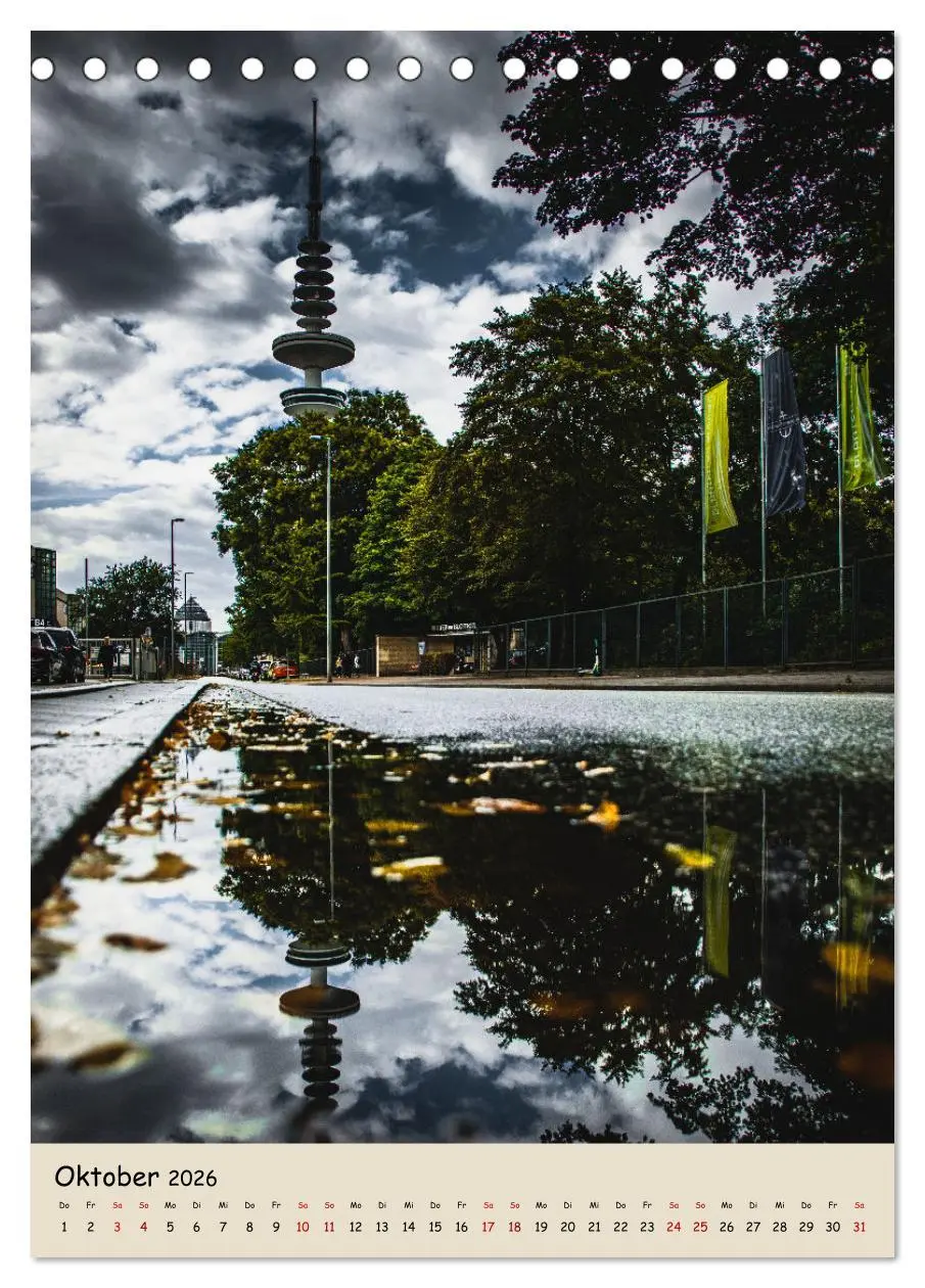 Bild: 9783516337907 | Hamburg Spiegelungen 2026 (Tischkalender 2026 DIN A5 hoch),...