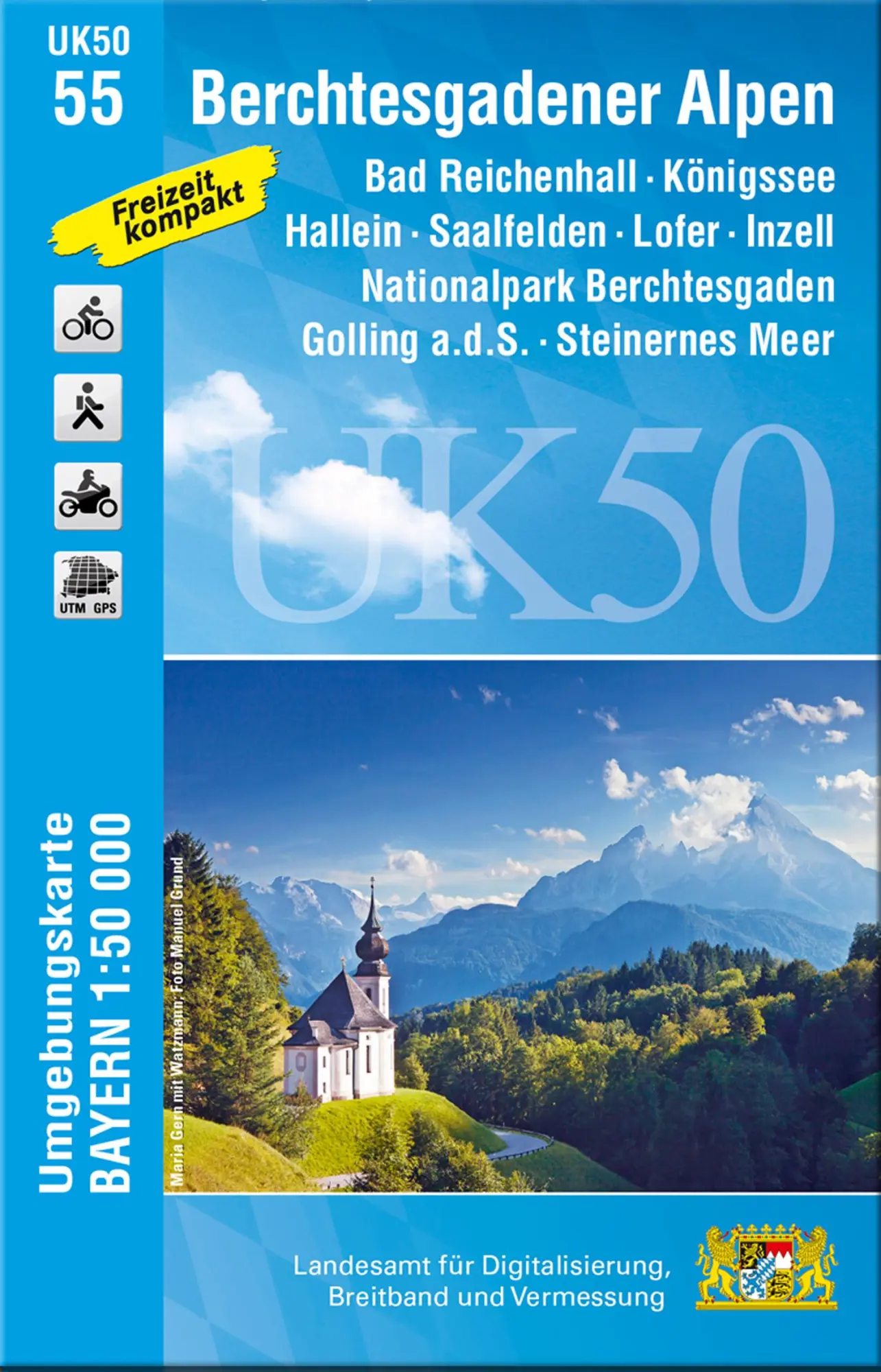 Cover: 9783899337907 | Berchtesgadener Alpen 1 : 50 000 (UK50-55) | (Land-)Karte | Deutsch