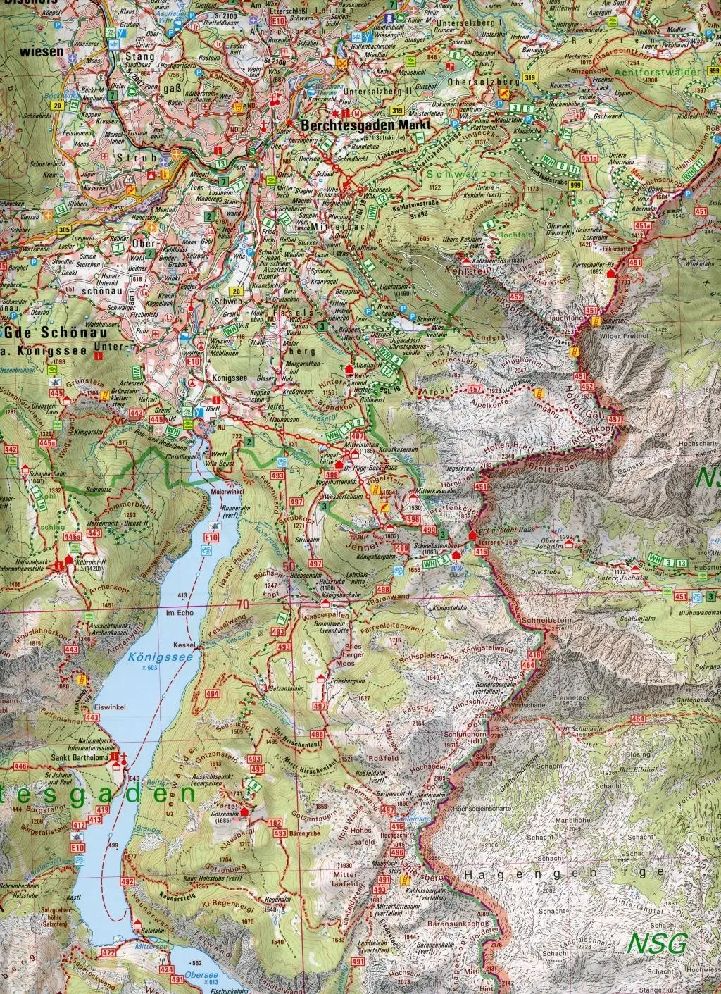 Bild: 9783899337907 | Berchtesgadener Alpen 1 : 50 000 (UK50-55) | (Land-)Karte | Deutsch