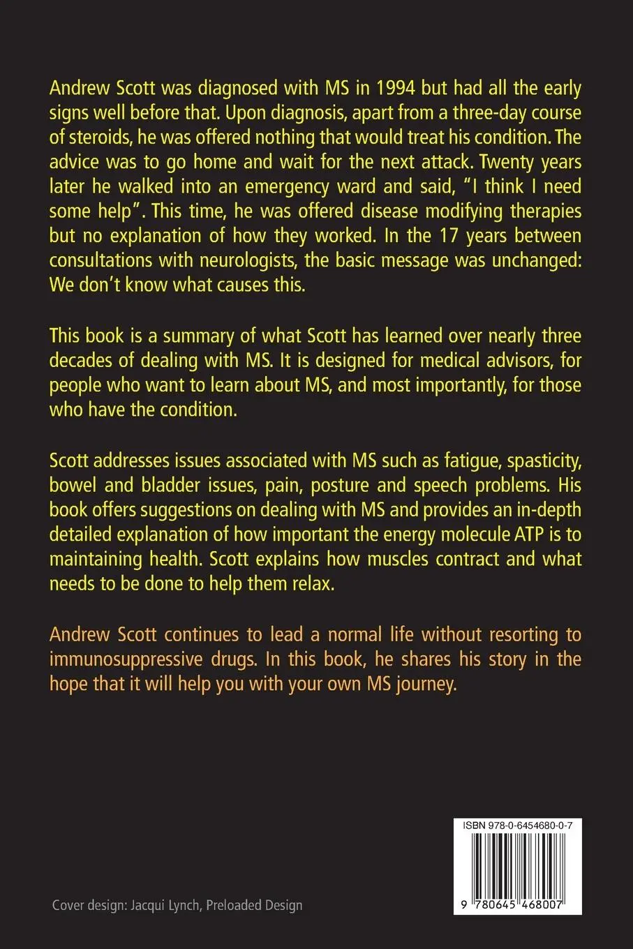 Rückseite: 9780645468007 | Multiple Sclerosis | One Owners Manual | Andrew Scott | Taschenbuch