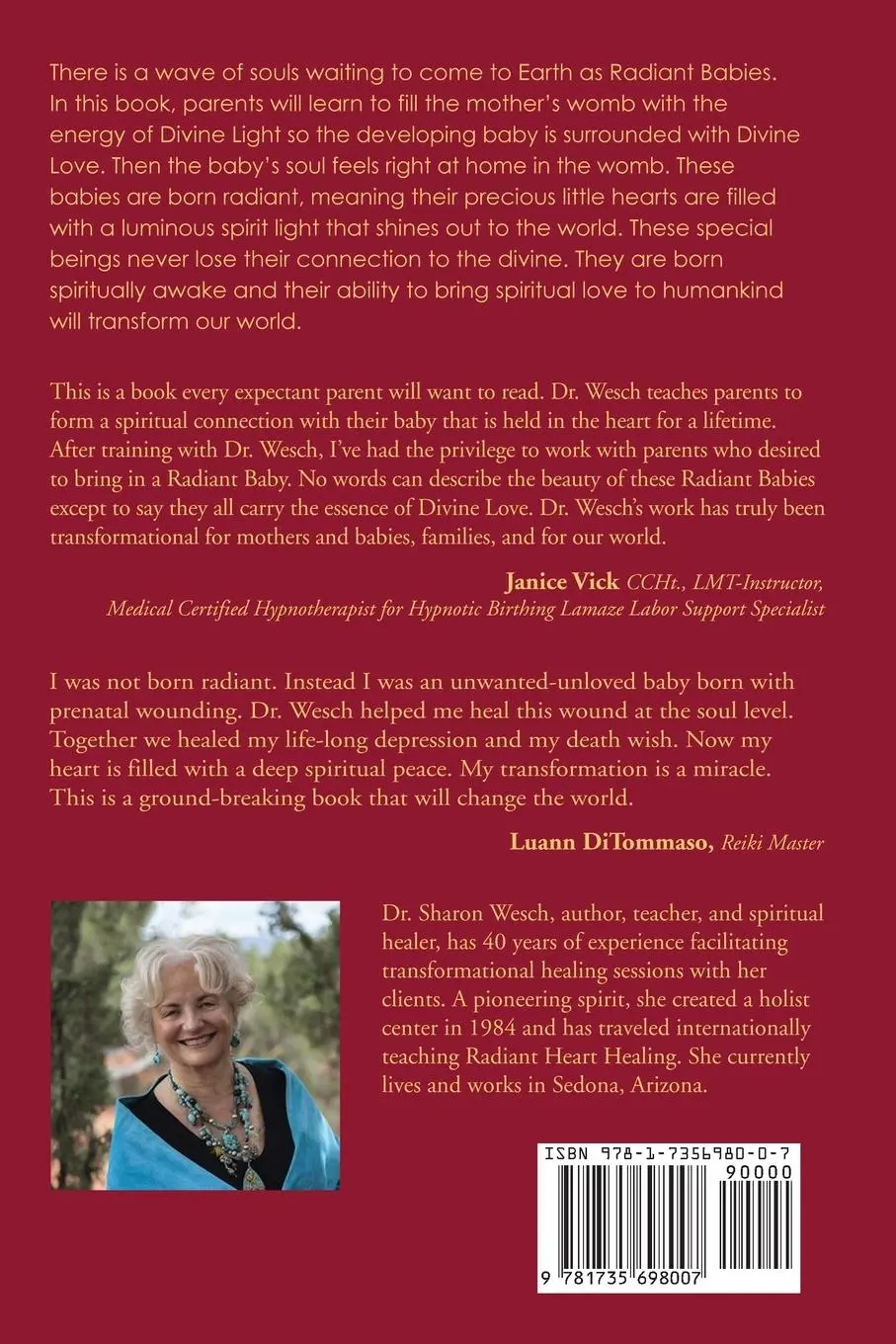 Rückseite: 9781735698007 | Radiant Babies | Connect to Your Baby's Soul | Sharon J Wesch | Buch