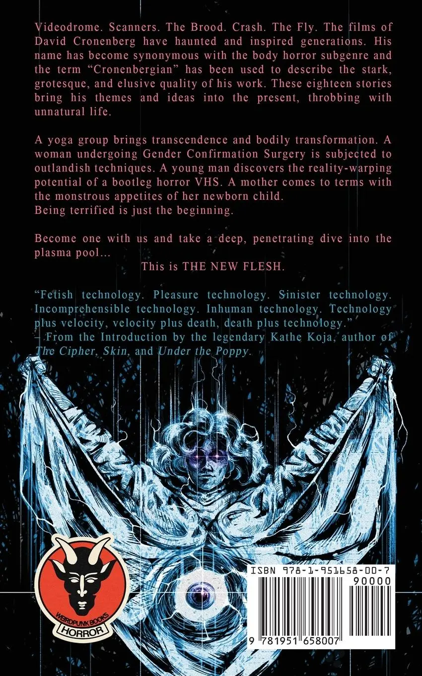 Rückseite: 9781951658007 | The New Flesh | A Literary Tribute To David Cronenberg | Taschenbuch