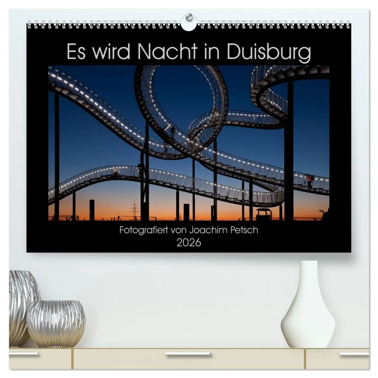 Cover: 9783457758007 | Es wird Nacht in Duisburg (hochwertiger Premium Wandkalender 2026...