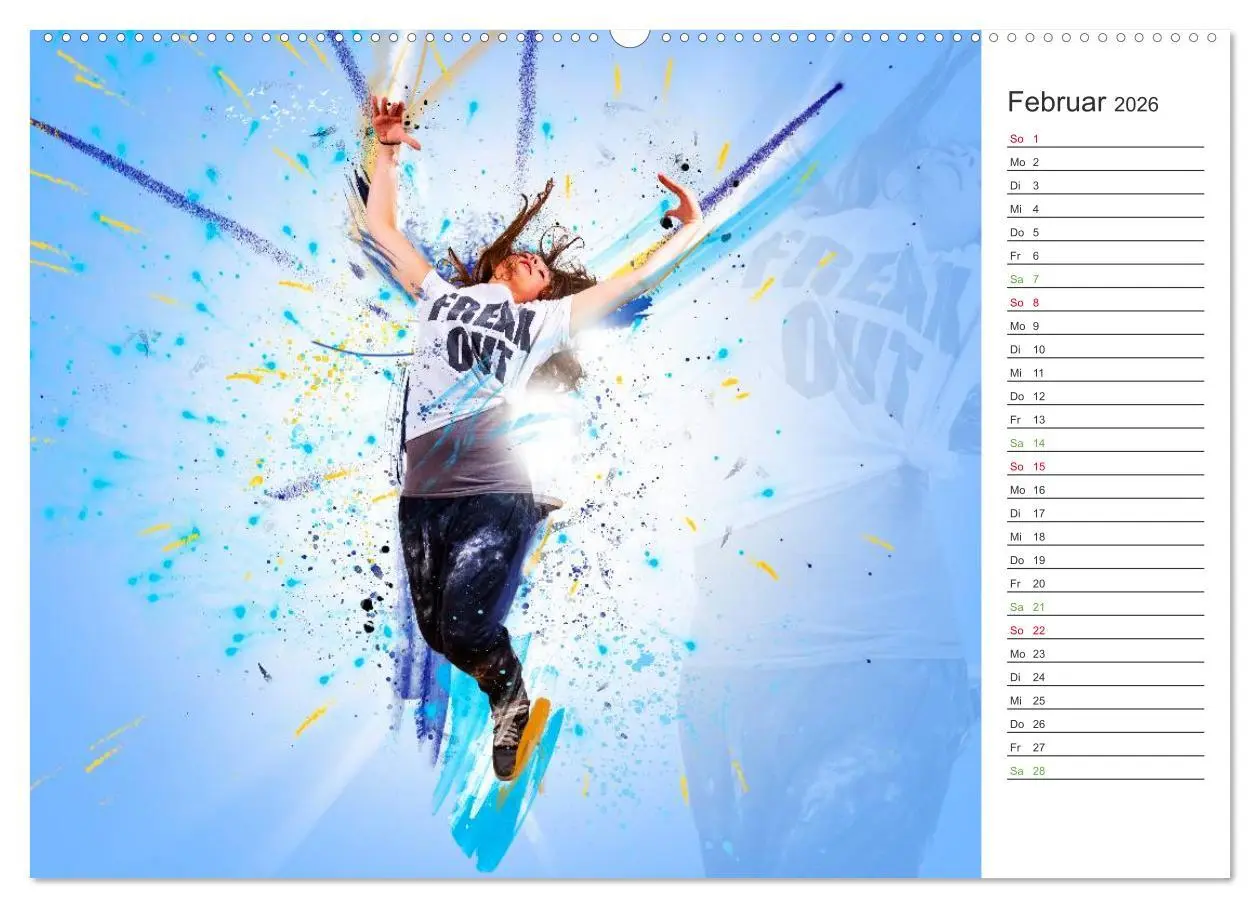 Bild: 9783457998007 | HipHopDance (Wandkalender 2026 DIN A2 quer), CALVENDO Monatskalender