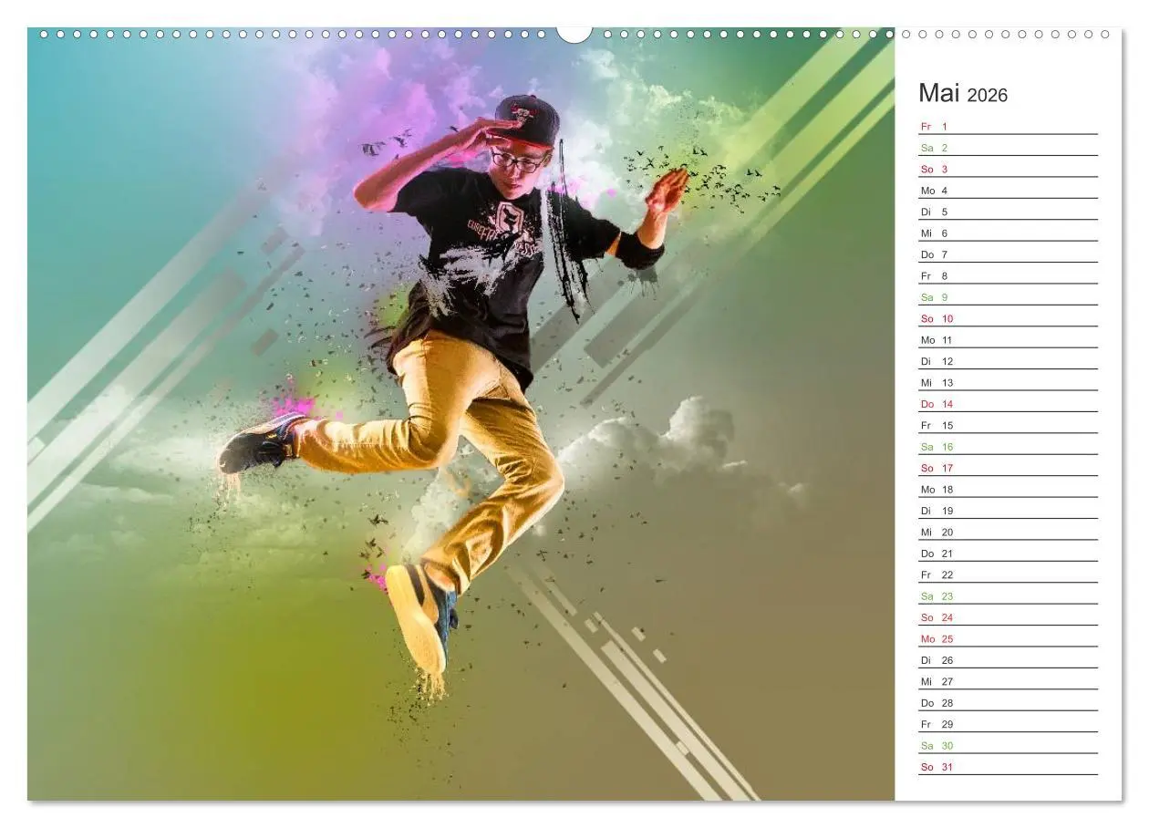 Bild: 9783457998007 | HipHopDance (Wandkalender 2026 DIN A2 quer), CALVENDO Monatskalender
