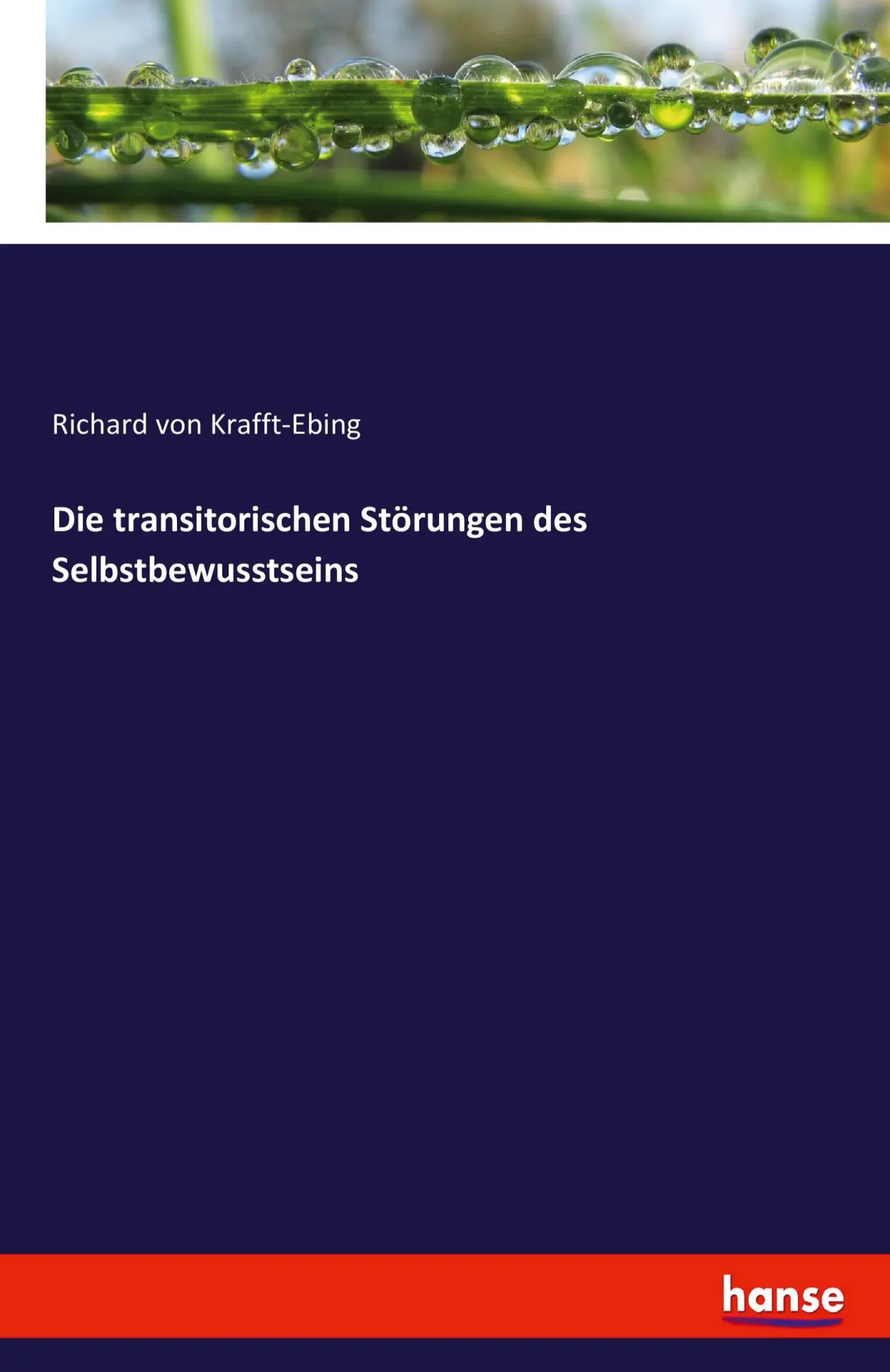 Cover: 9783743628007 | Die transitorischen Störungen des Selbstbewusstseins | Krafft-Ebing