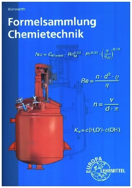 Cover: 9783758578007 | Formelsammlung Chemietechnik | Walter Bierwerth | Taschenbuch | 96 S.