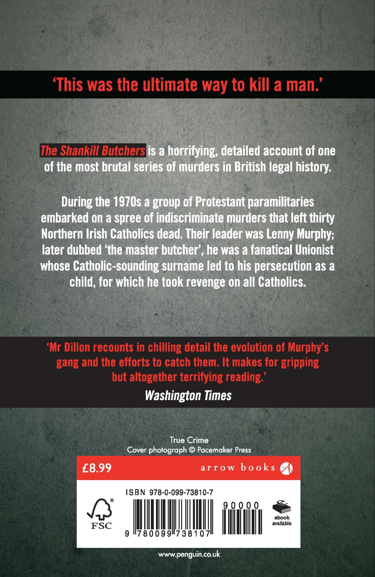 Rückseite: 9780099738107 | The Shankill Butchers: A Case Study of Mass Murder. Martin Dillon