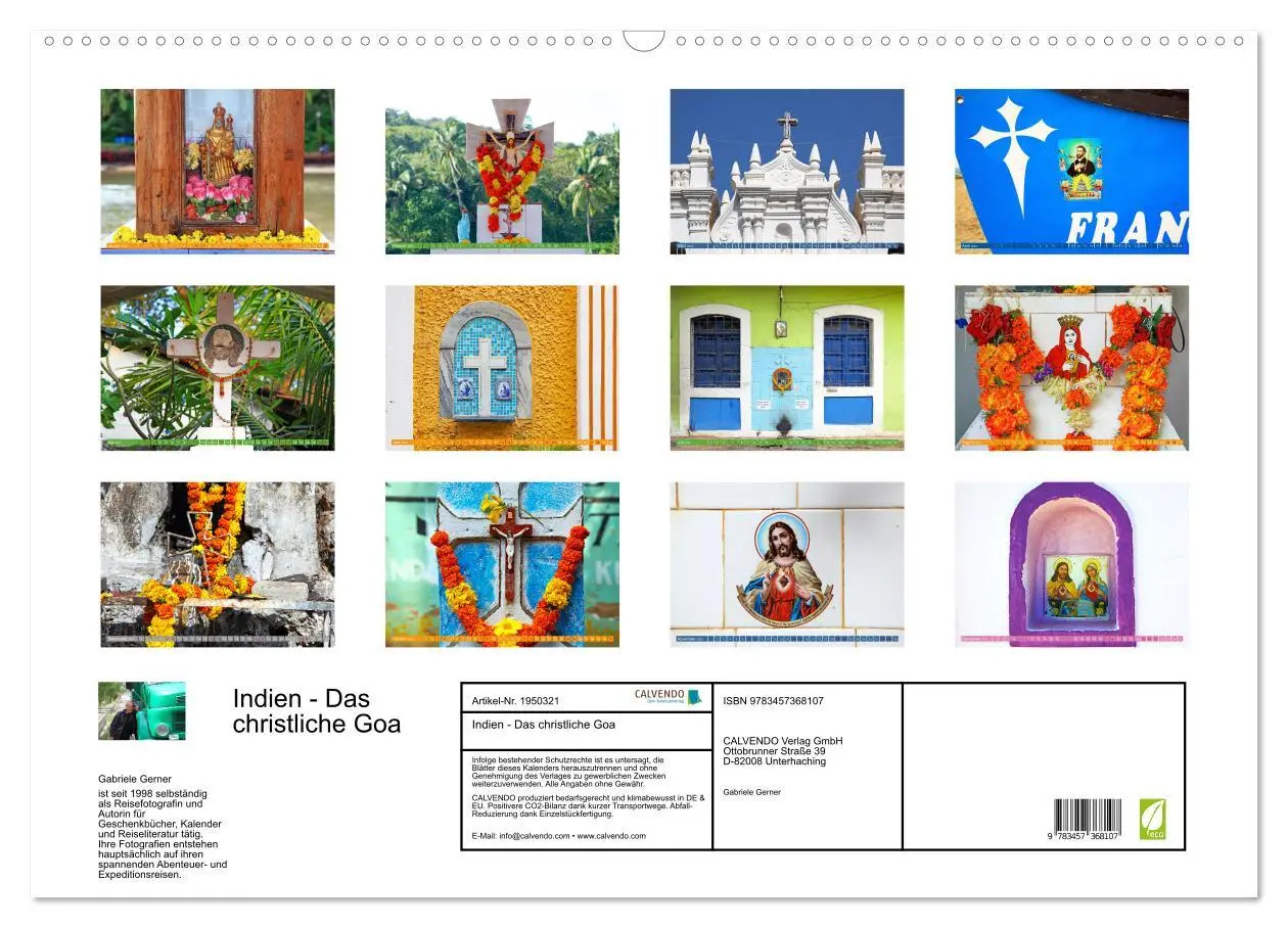 Bild: 9783457368107 | Indien - Das christliche Goa (Wandkalender 2026 DIN A2 quer),...