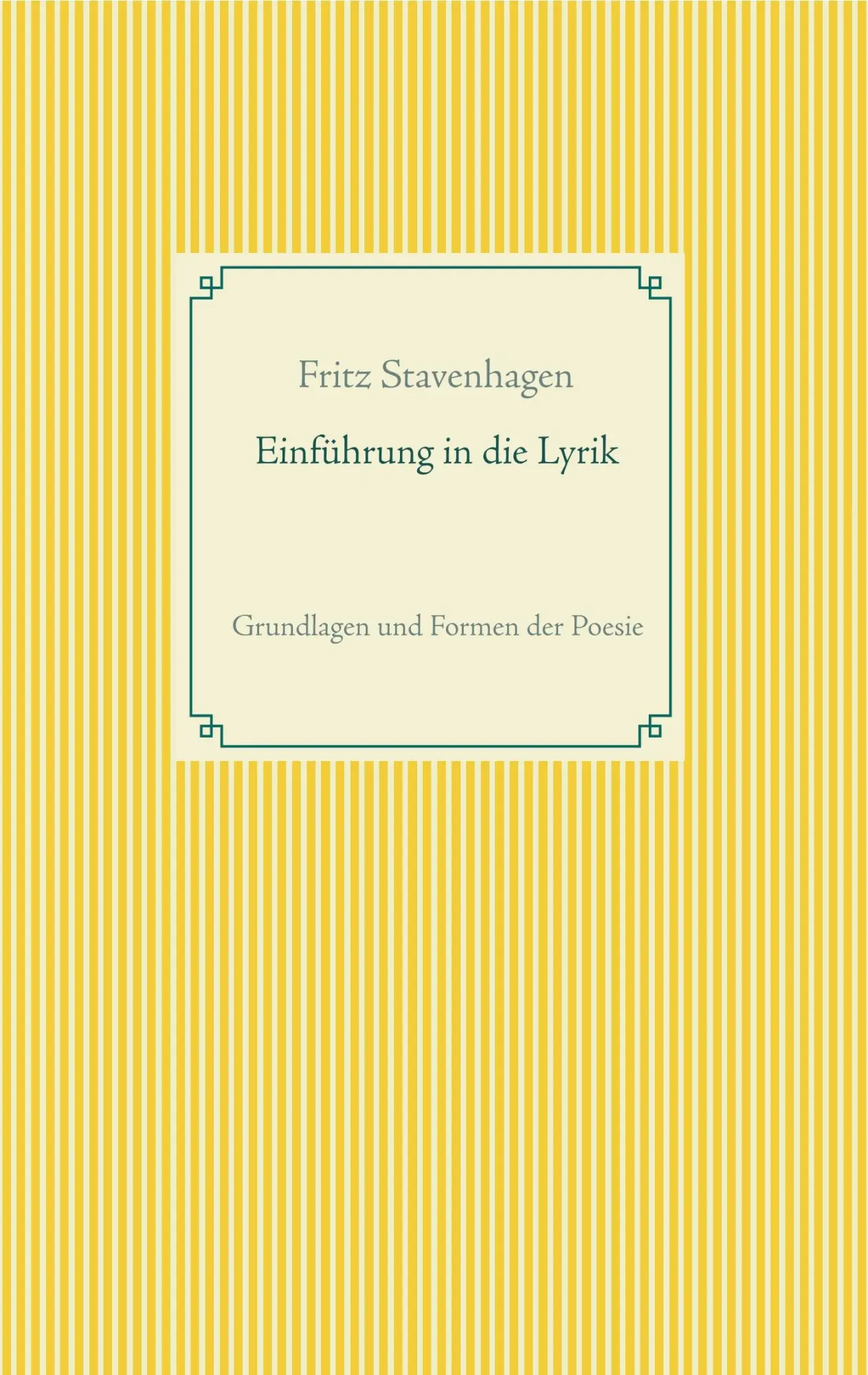 Cover: 9783746068107 | Einführung in die Lyrik | Grundlagen und Formen der Poesie | Buch