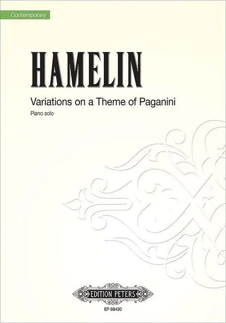 Cover: 9790300758107 | Variations on a Theme of Paganini (2011) | Marc-André Hamelin | Buch