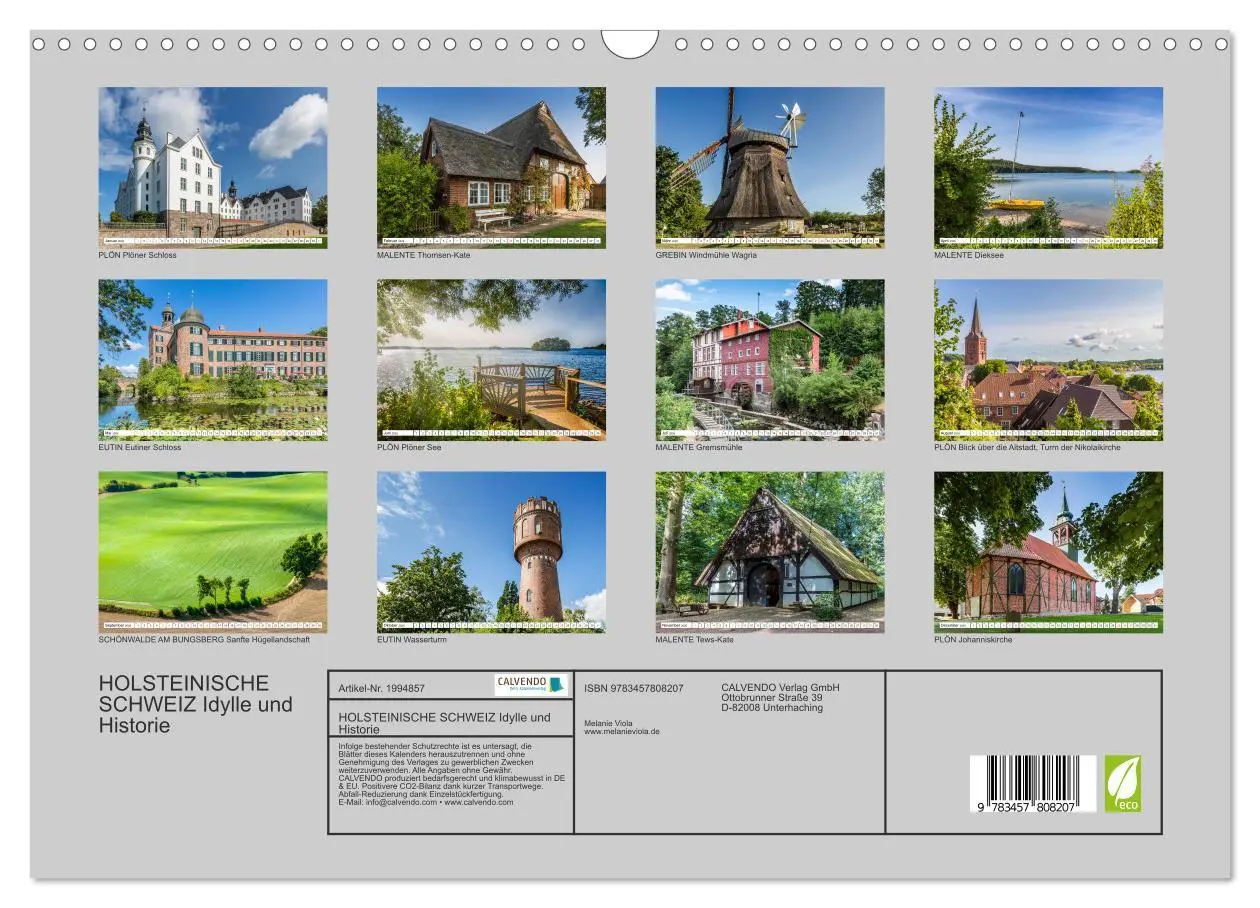 Bild: 9783457808207 | HOLSTEINISCHE SCHWEIZ Idylle und Historie (Wandkalender 2026 DIN A3...