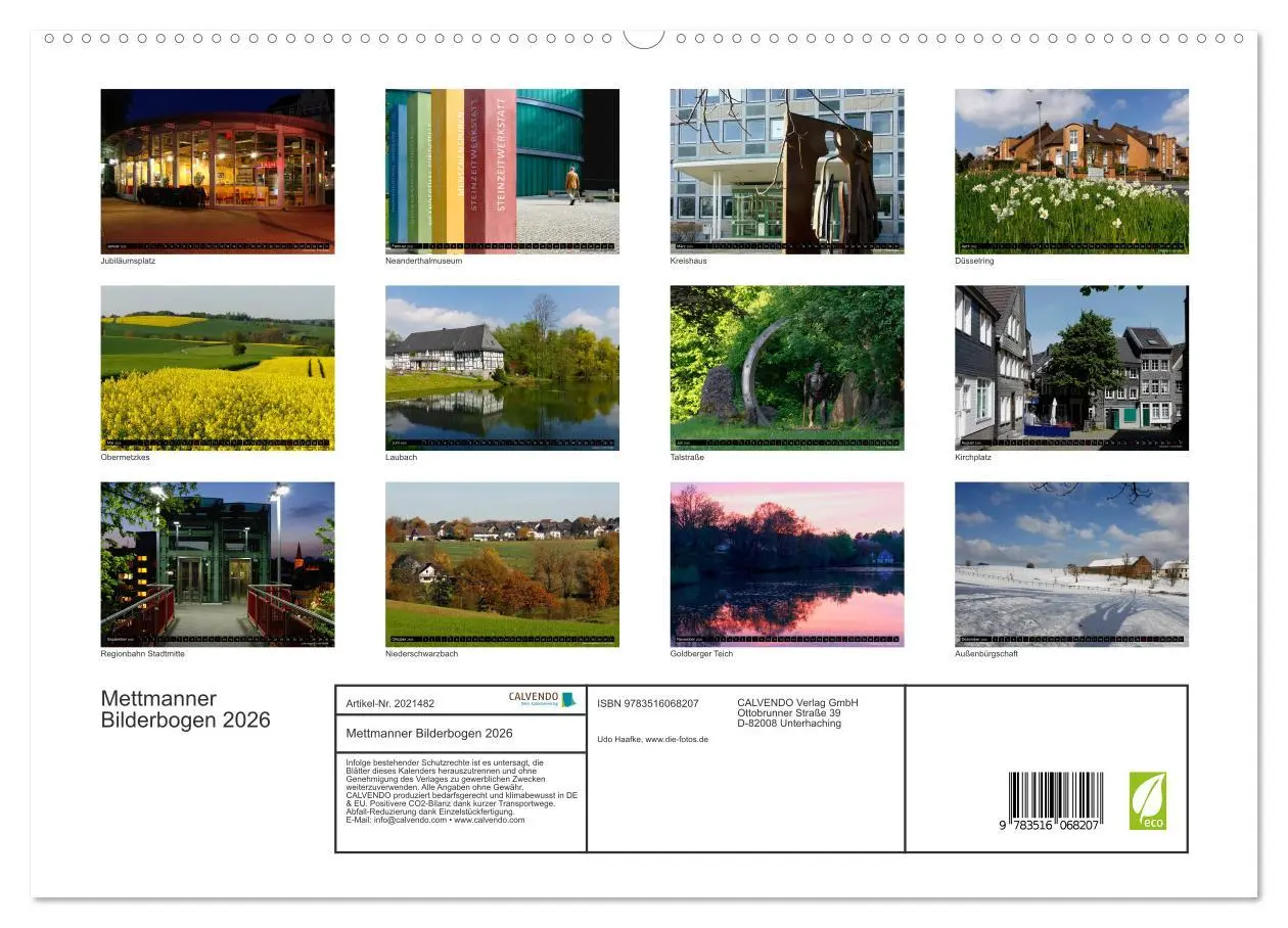 Bild: 9783516068207 | Mettmanner Bilderbogen 2026 (hochwertiger Premium Wandkalender 2026...