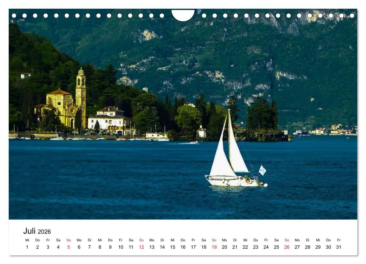 Bild: 9783516138207 | Impressionen vom Comer See (Wandkalender 2026 DIN A4 quer),...