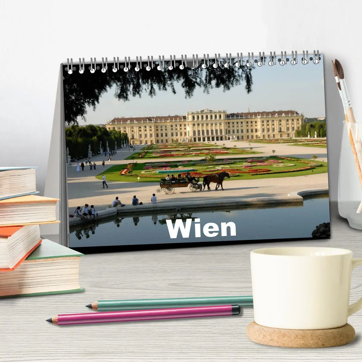 Bild: 9783516208207 | Wien (Tischkalender 2026 DIN A5 quer), CALVENDO Monatskalender | 2026