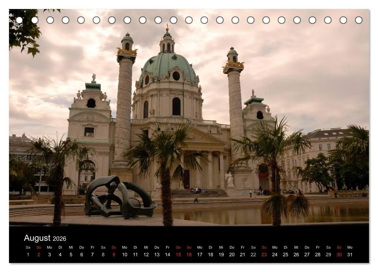 Bild: 9783516208207 | Wien (Tischkalender 2026 DIN A5 quer), CALVENDO Monatskalender | 2026