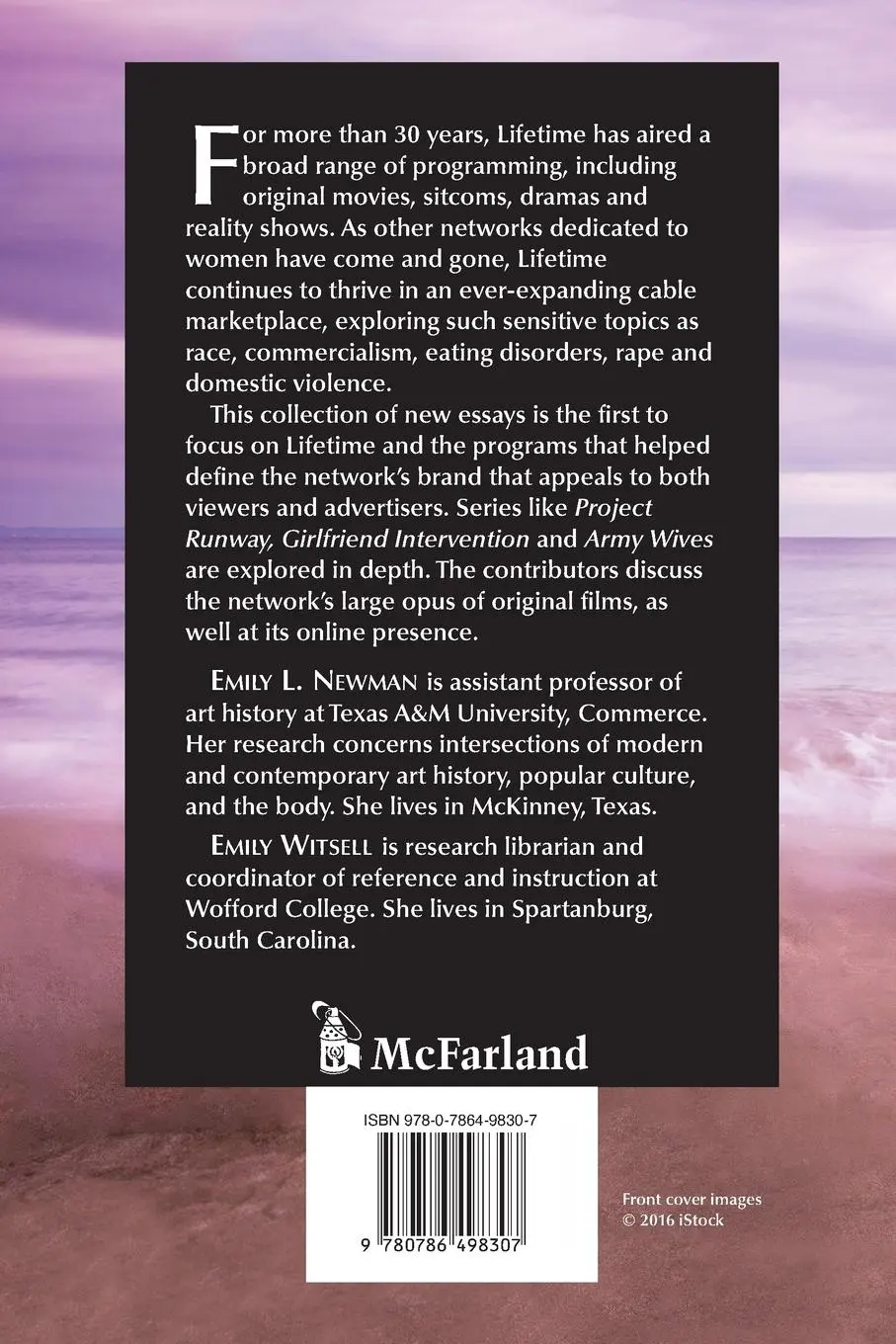 Rückseite: 9780786498307 | The Lifetime Network | Emily L. Newman (u. a.) | Taschenbuch | 2016