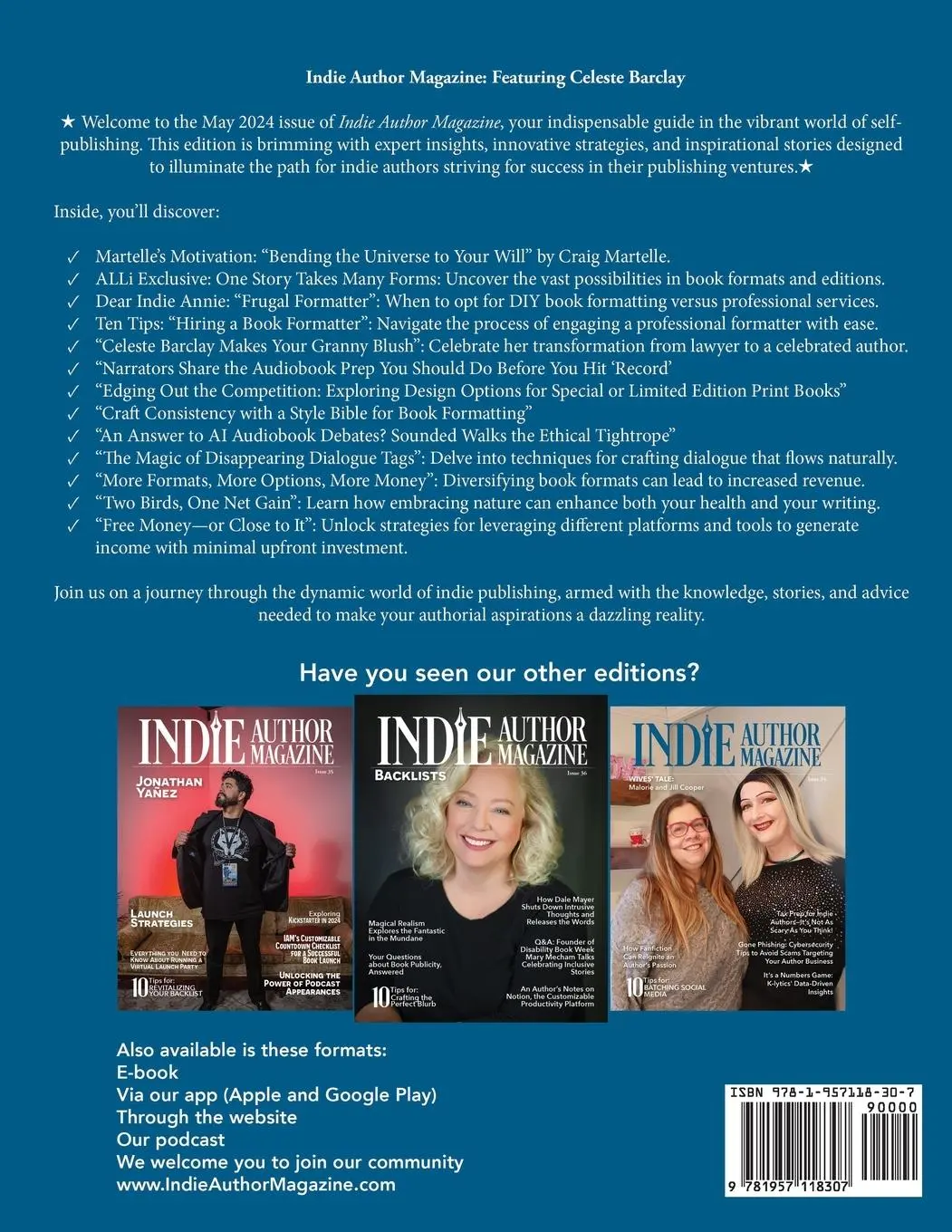 Rückseite: 9781957118307 | Indie Author Magazine Featuring Celeste Barclay | Honiker (u. a.)