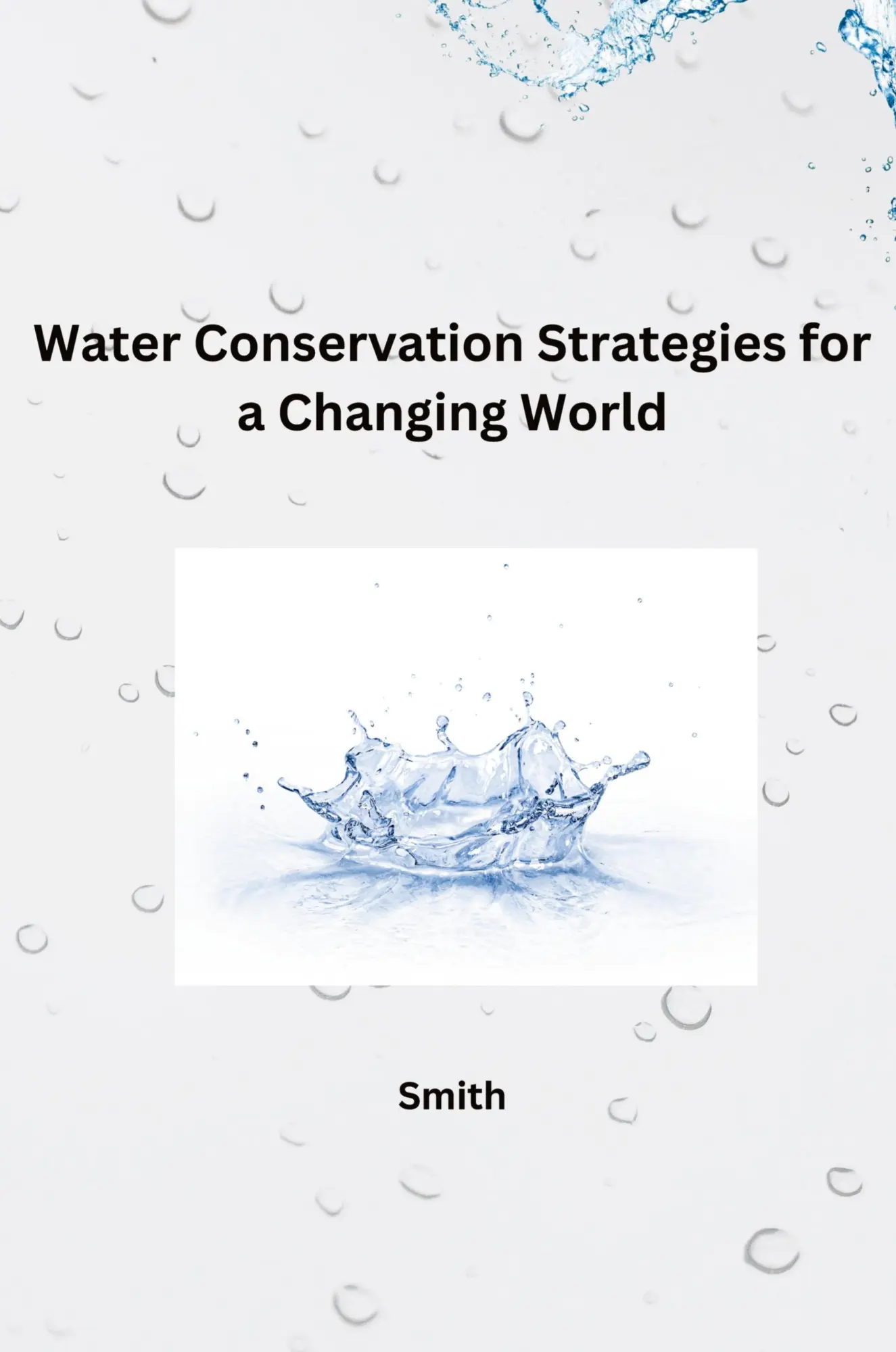 Water Conservation Strategies for a Changing World - Smith Kartoniert (TB)