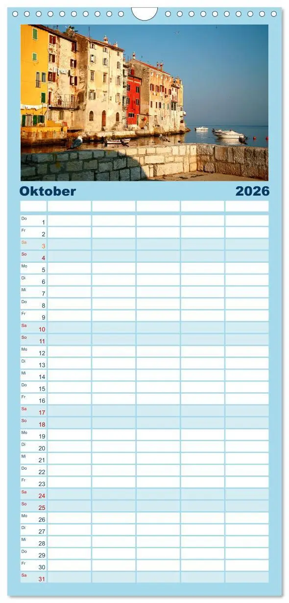 Bild: 9783516508307 | Familienplaner 2026 - Träumen von Istrien mit 5 Spalten...