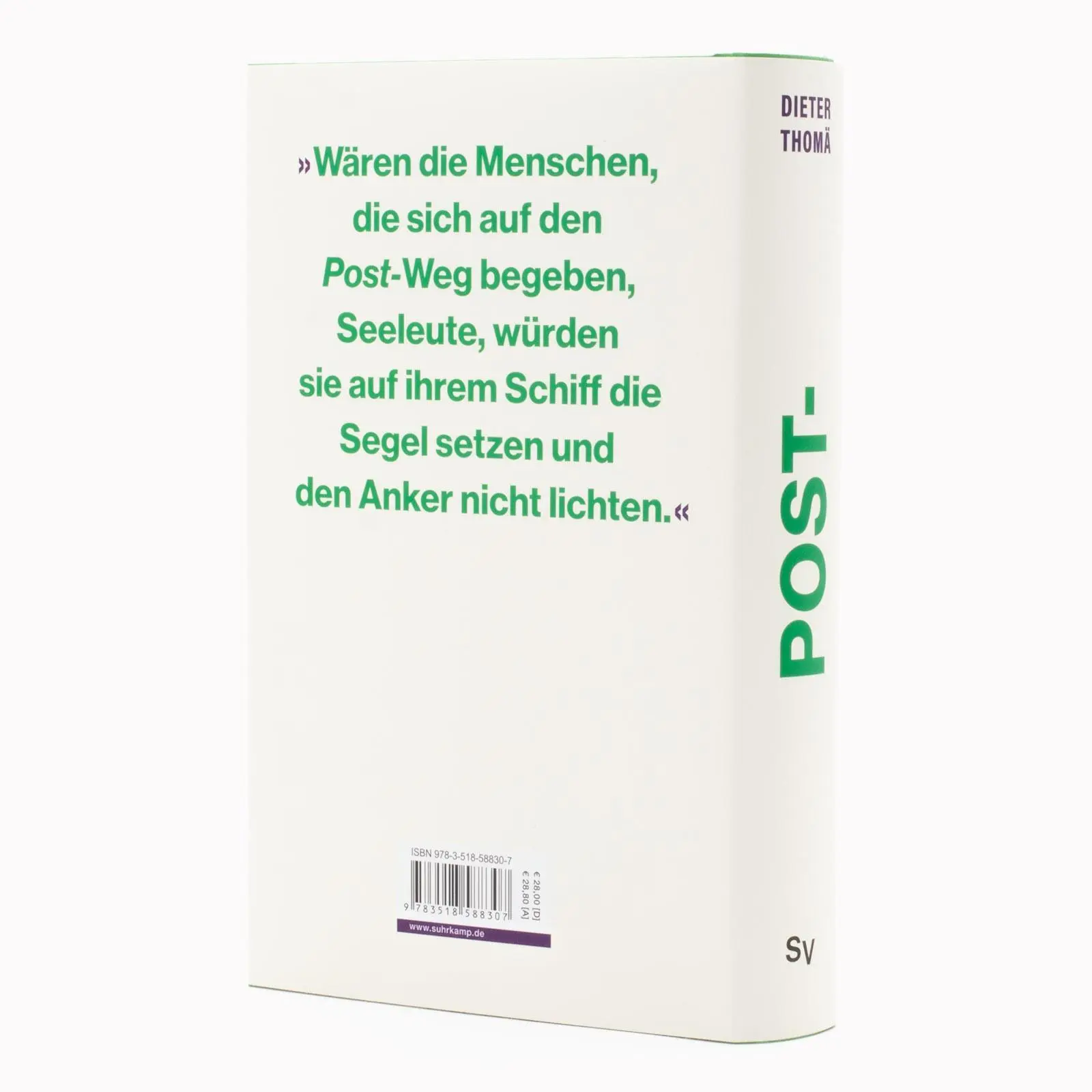 Bild: 9783518588307 | Post- | Nachruf auf eine Vorsilbe Ein Plädoyer für Geistesgegenwart