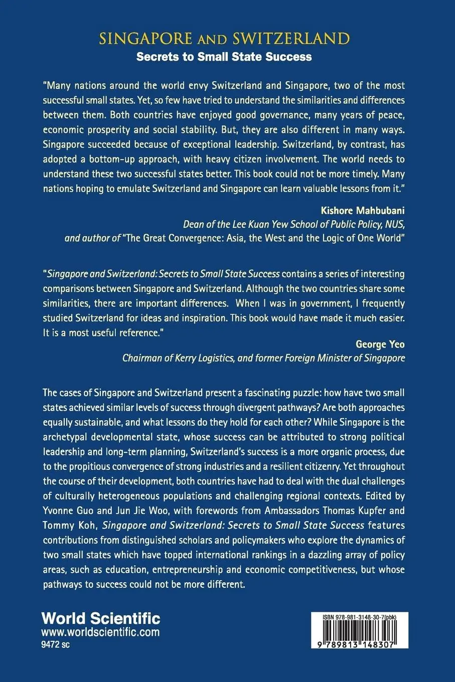 Rückseite: 9789813148307 | SINGAPORE AND SWITZERLAND | SECRETS TO SMALL STATE SUCCESS | Woo