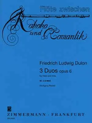 Cover: 9790010288307 | 3 Duos op. 6 | Duo III d-Moll | Friedrich Ludwig Dulon | Buch