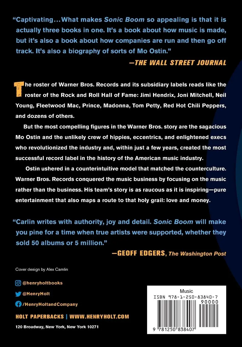 Rückseite: 9781250838407 | Sonic Boom | Peter Ames Carlin | Taschenbuch | Englisch | 2022