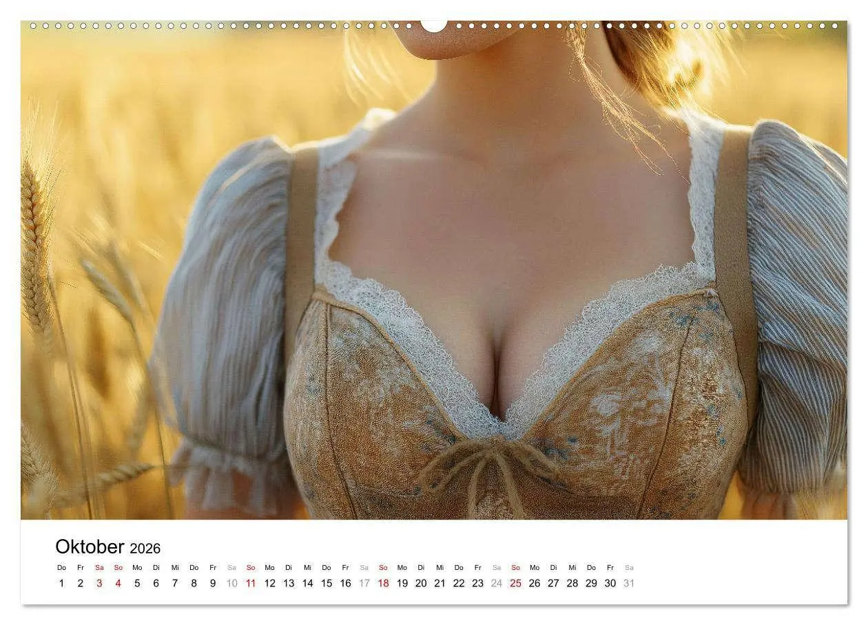 Bild: 9783457338407 | Dirndl Dekollete Kalender - Traditionelle Tracht und bayerische...