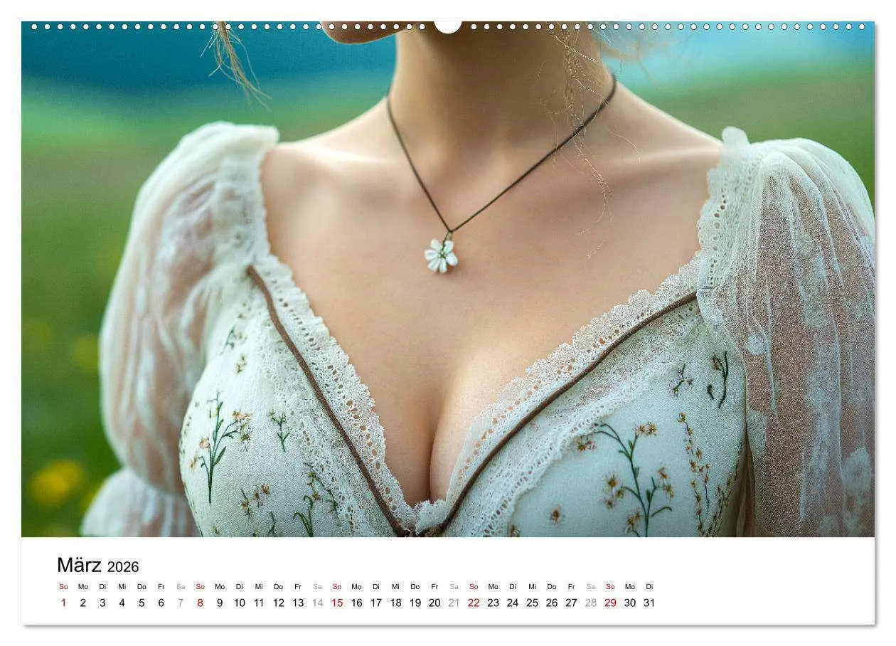 Bild: 9783457338407 | Dirndl Dekollete Kalender - Traditionelle Tracht und bayerische...