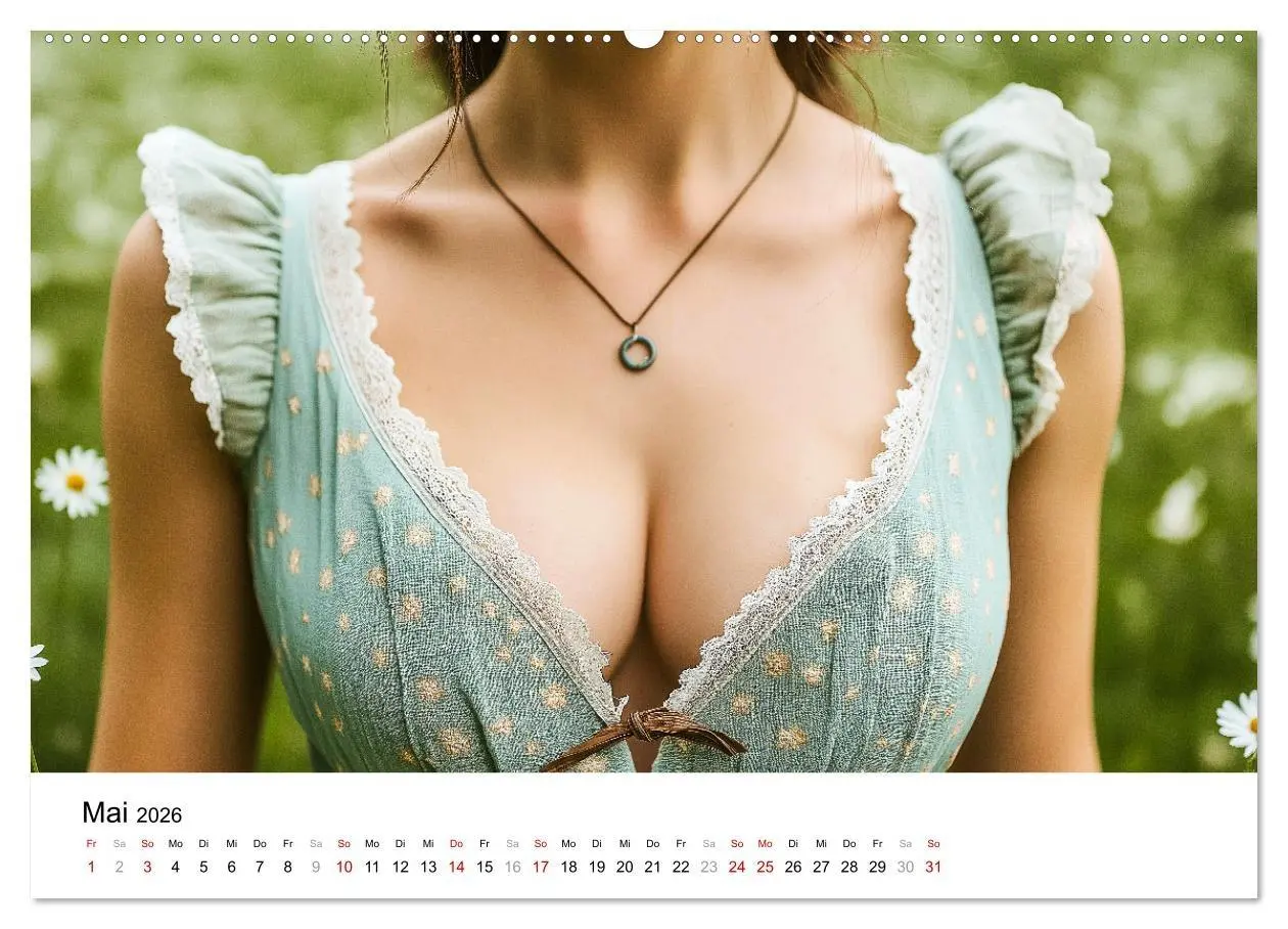Bild: 9783457338407 | Dirndl Dekollete Kalender - Traditionelle Tracht und bayerische...
