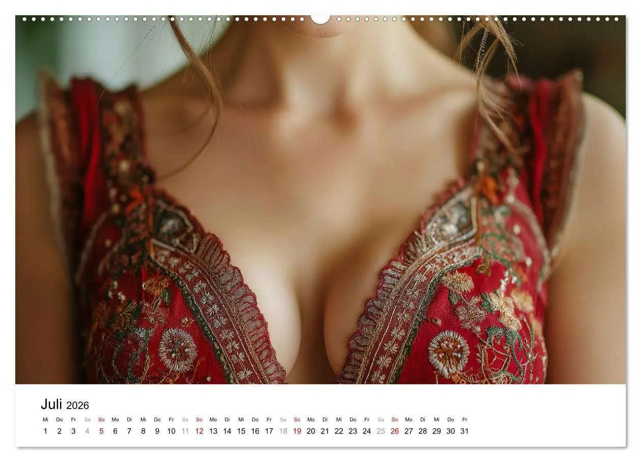 Bild: 9783457338407 | Dirndl Dekollete Kalender - Traditionelle Tracht und bayerische...