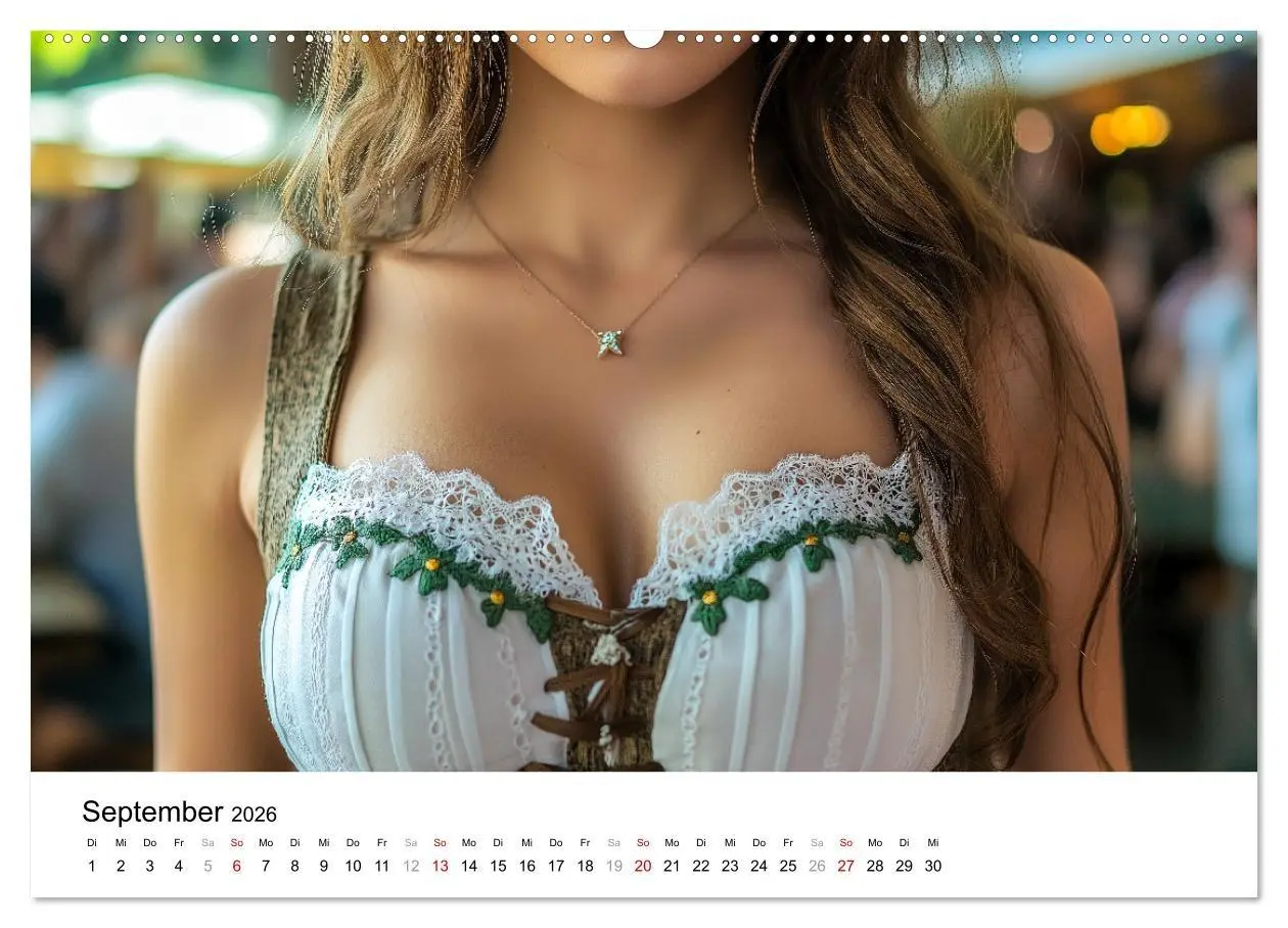 Bild: 9783457338407 | Dirndl Dekollete Kalender - Traditionelle Tracht und bayerische...